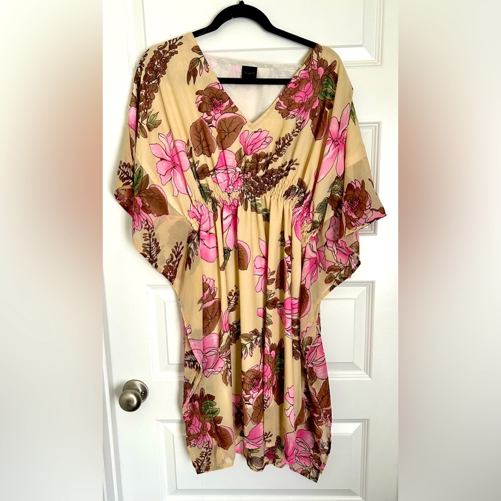 Ana & Kate Caftan Tunic Style Floral Dress